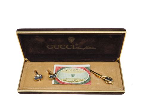 gucci tie clip price|Gucci tie and cufflink set.